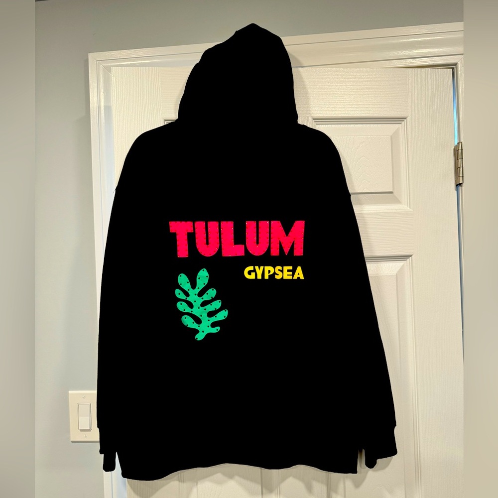 Women’s Vintage Havana Black TULUM Jet Setter Surf Wash Zip Up. Size Medium. NWT